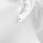 Martini Earrings Lab Diamonds .75 ct.Total Weight