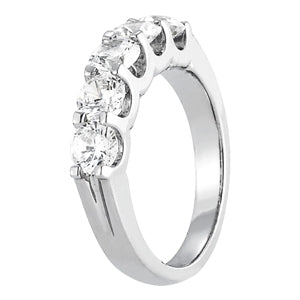 5-Stone Shared Prong Diamond Wedding Band 1carat Totql weight $1799.00