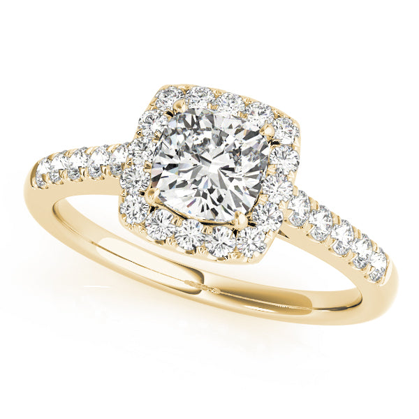 Cushion Cut Halo-2.00 Carat Center (Diamond & Setting)  $1999.00