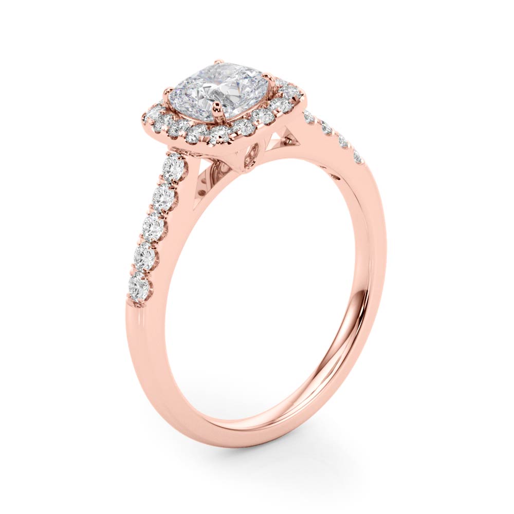 Cushion Cut Halo-2.00 Carat Center (Diamond & Setting)  $1999.00