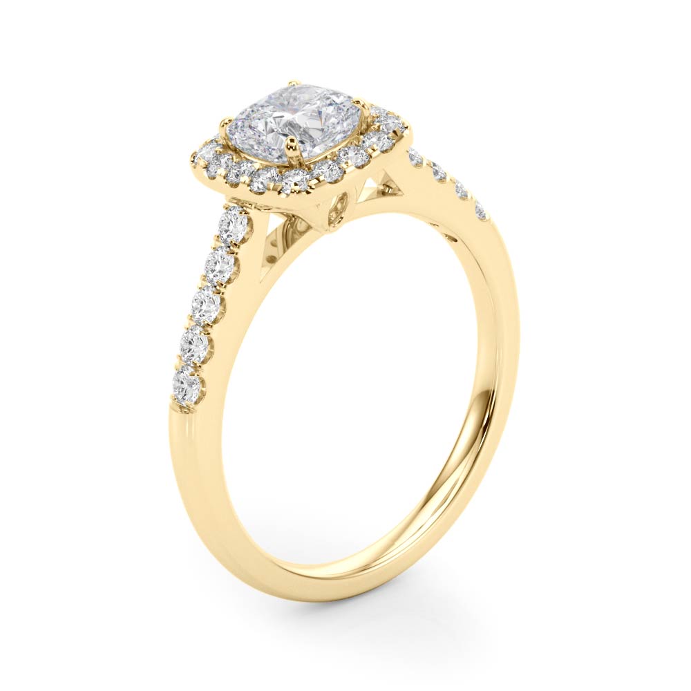 Cushion Cut Halo-2.00 Carat Center (Diamond & Setting)  $1999.00