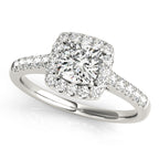 Cushion Cut Halo-2.00 Carat Center (Diamond & Setting)  $1999.00