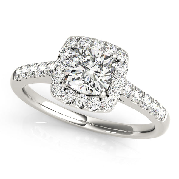 Cushion Cut Halo-2.00 Carat Center (Diamond & Setting)  $1999.00