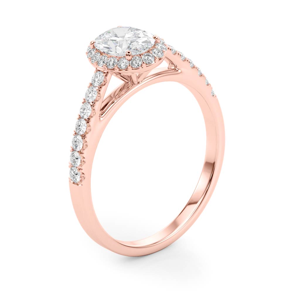Petite Oval Halo $1879.00