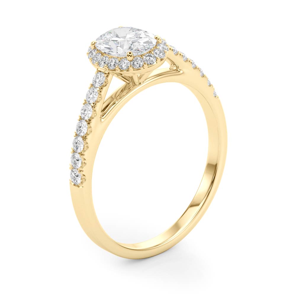 Petite Oval Halo $1879.00