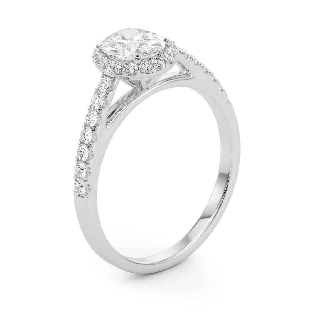 Petite Oval Halo $1879.00