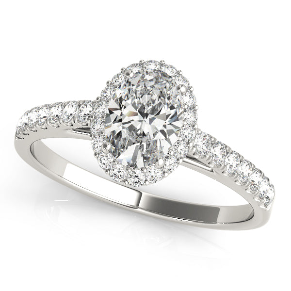Petite Oval Halo $1879.00