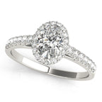 Petite Oval Halo $1879.00