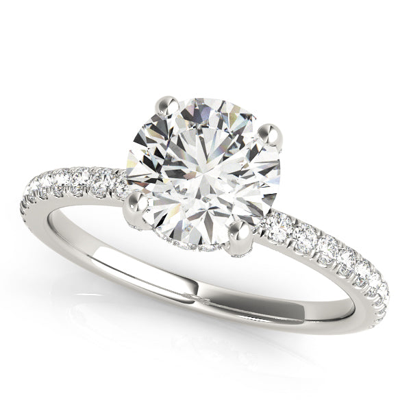 Hidden Halo Engagement Ring