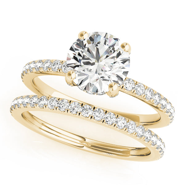 Hidden Halo Engagement Ring
