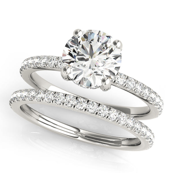 Hidden Halo Engagement Ring