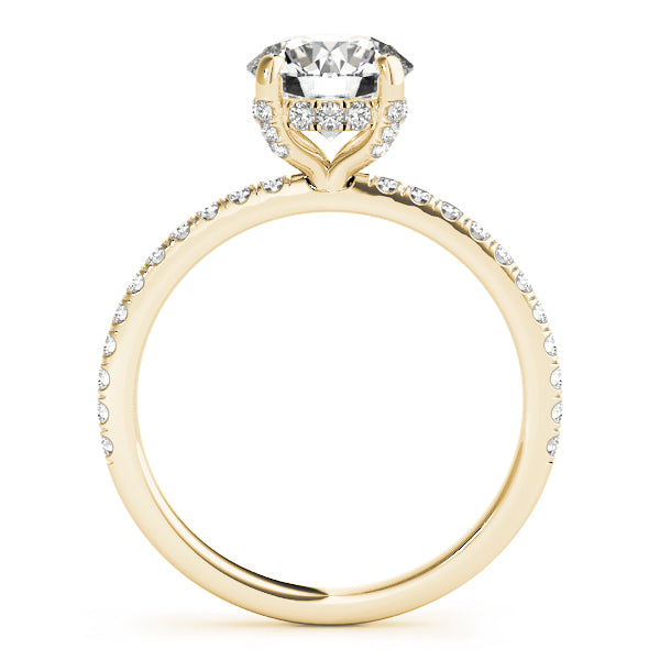 Hidden Halo Engagement Ring