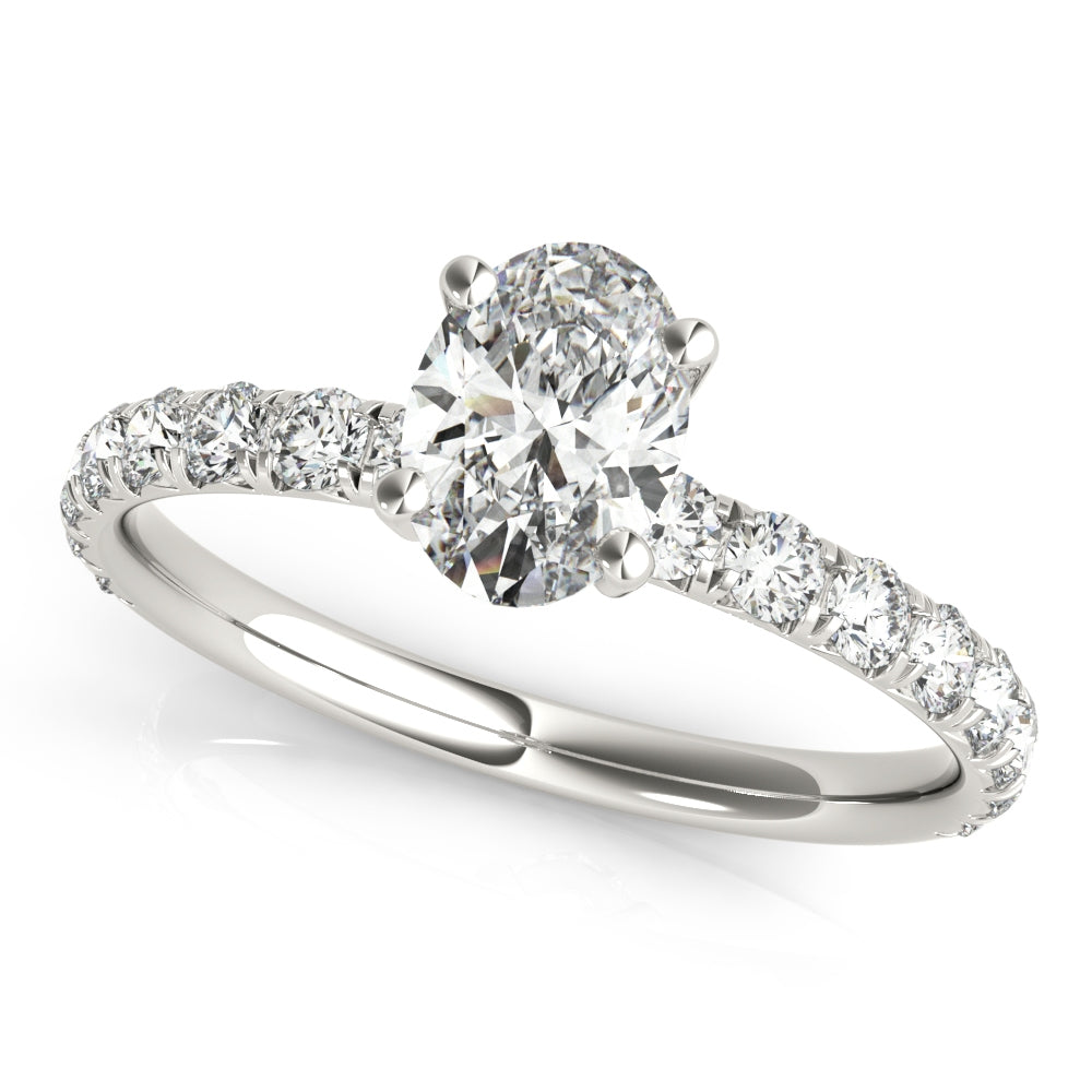 Oval & Diamond Accents  1.50 carat Regular $2575 NOW 1799.00 (Diamond and Setting) - Image 2