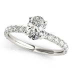 Oval & Diamond Accents  1.50 carat Regular $2575 NOW 1799.00 (Diamond and Setting) - Image 2
