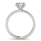 Round with Hidden Halo and Diamond Accents $1399.00