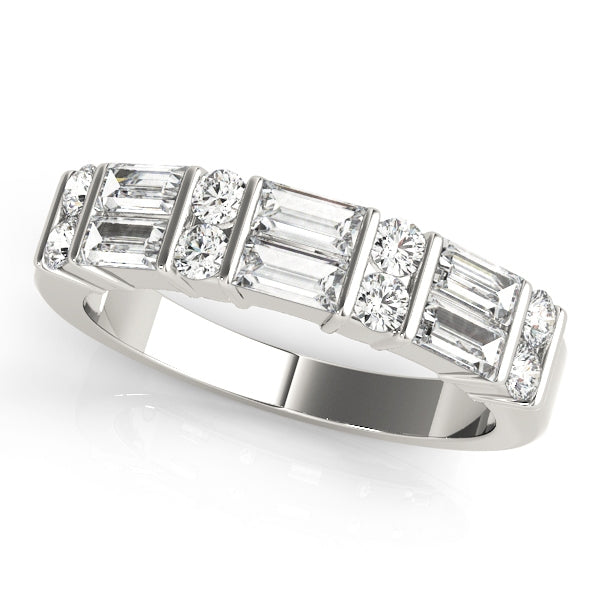 Fancy Shape Baguette Wedding Band 1.04 carat Totql weight $1799.00