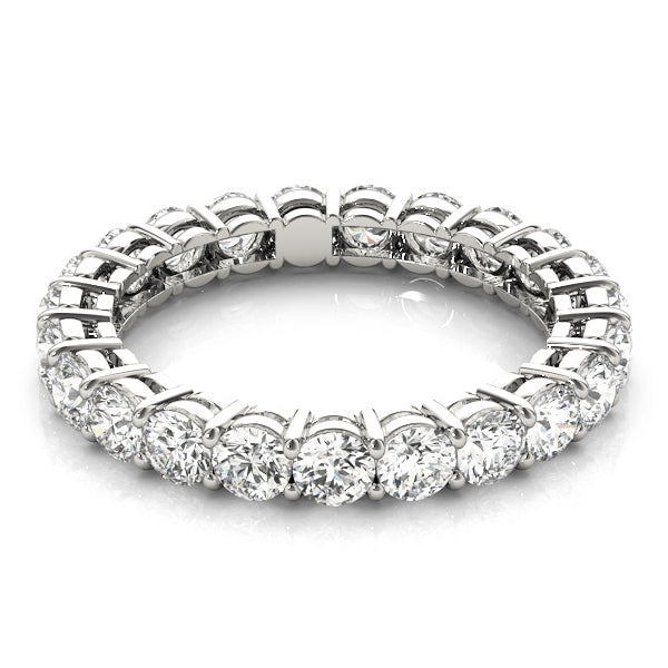 4 Prong Basket Eternity Ring 