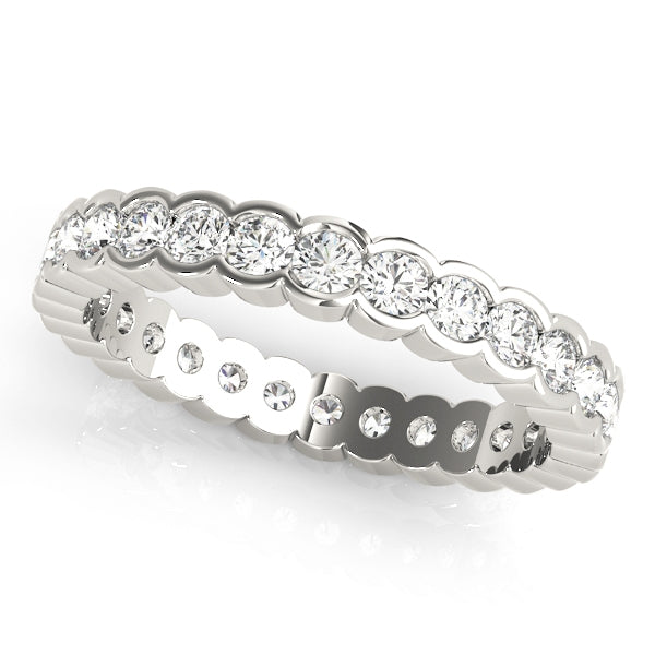 Half Bezel Set Eternity Ring