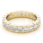 Half Bezel Set Eternity Ring