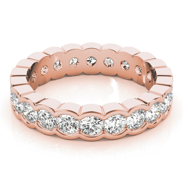Half Bezel Set Eternity Ring