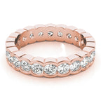 Half Bezel Set Eternity Ring