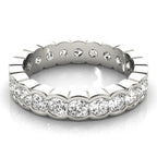 Half Bezel Set Eternity Ring