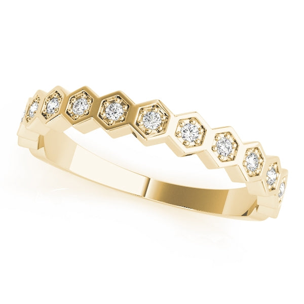 Stackable Hexagon Band 