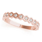 Stackable Hexagon Band 