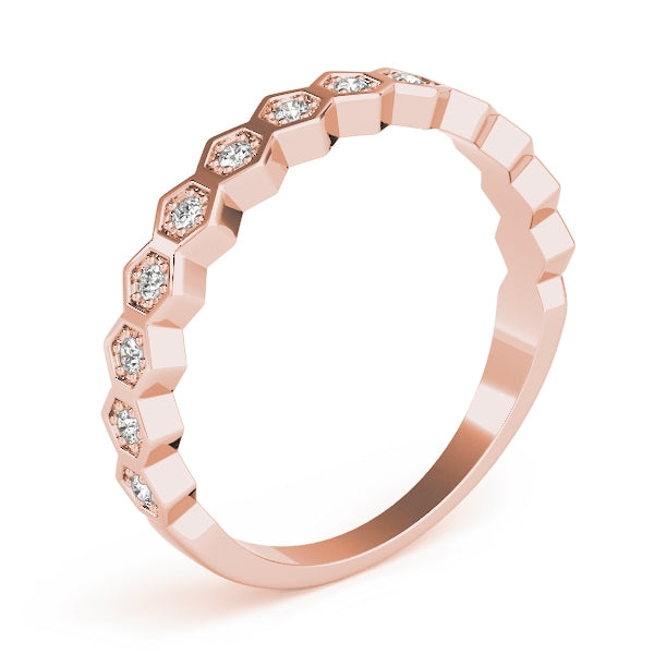 Stackable Hexagon Band 