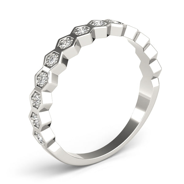 Stackable Hexagon Band 