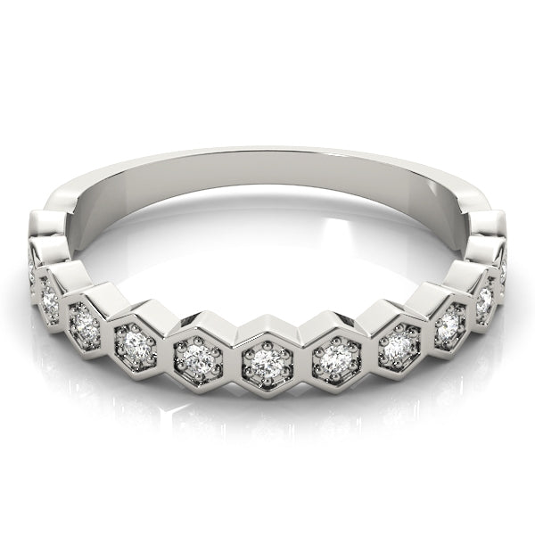 Stackable Hexagon Band 