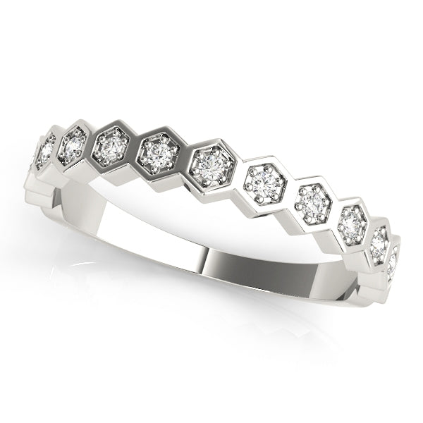 Stackable Hexagon Band