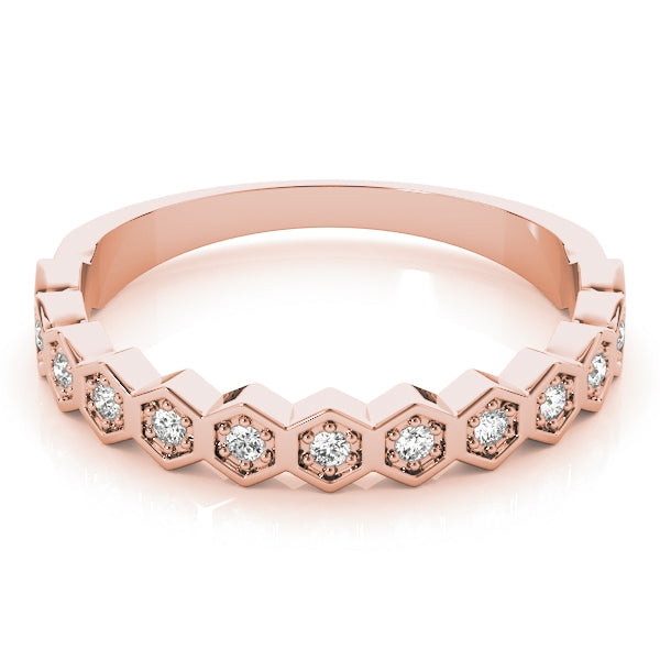 Stackable Hexagon Band 