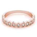Stackable Hexagon Band 