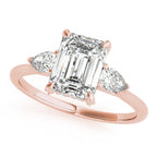 Emerald with Pear Shape Accents. 1.60 carat Regular $2144.00 NOW  $1499.09 (Diamonds and Setting)