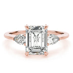 Emerald with Pear Shape Accents. 1.60 carat Regular $2144.00 NOW  $1499.09 (Diamonds and Setting)