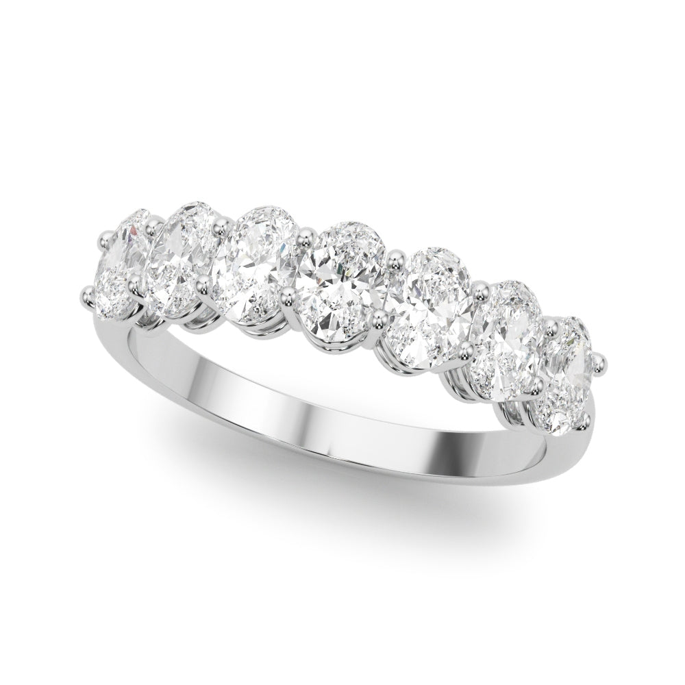7-Stone Shared Prong Oval Diamond Wedding Band 1carat Totql weight $1499.00