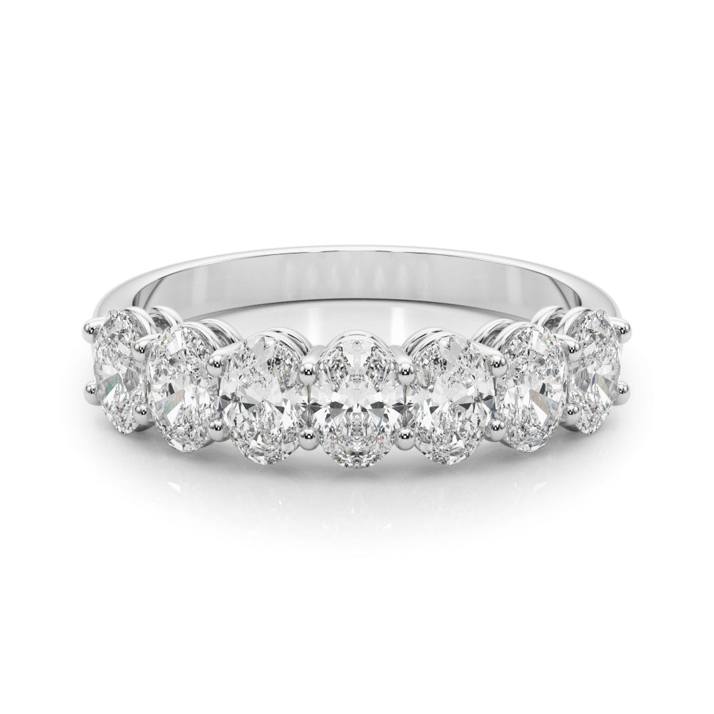 7-Stone Shared Prong Oval Diamond Wedding Band 1carat Totql weight $1499.00