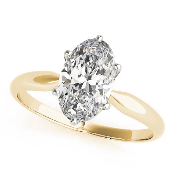 Solitaire Oval  6 Prong Pinched Shank $799.00
