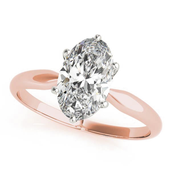 Solitaire Oval  6 Prong Pinched Shank $799.00