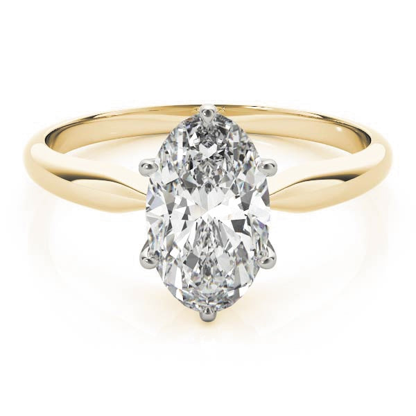 Solitaire Oval  6 Prong Pinched Shank $799.00
