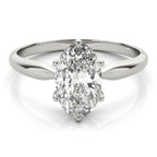 Solitaire Oval  6 Prong Pinched Shank $799.00