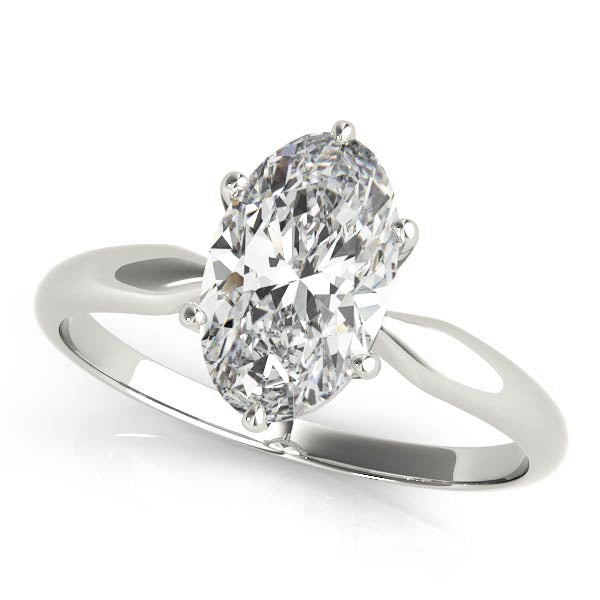 Solitaire Oval  6 Prong Pinched Shank $799.00