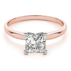 Princess Solitaire 4 Prong Pinched Shank $899.00