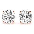 Four Prong Basket Earrings Lab Diamonds 1.00 ct.Total Weight