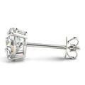 Four Prong Basket Earrings Lab Diamonds 1.00 ct.Total Weight