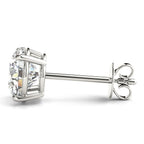 Four Prong Basket Earrings Lab Diamonds 1.00 ct.Total Weight