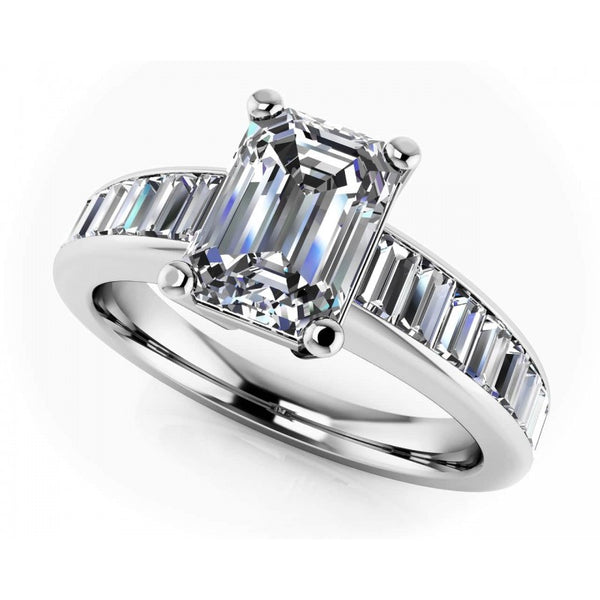 Brilliant Fire Emerald Cut Setting $2349.00