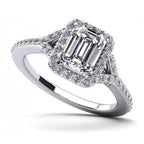 Emerald Cut Halo $1199.00
