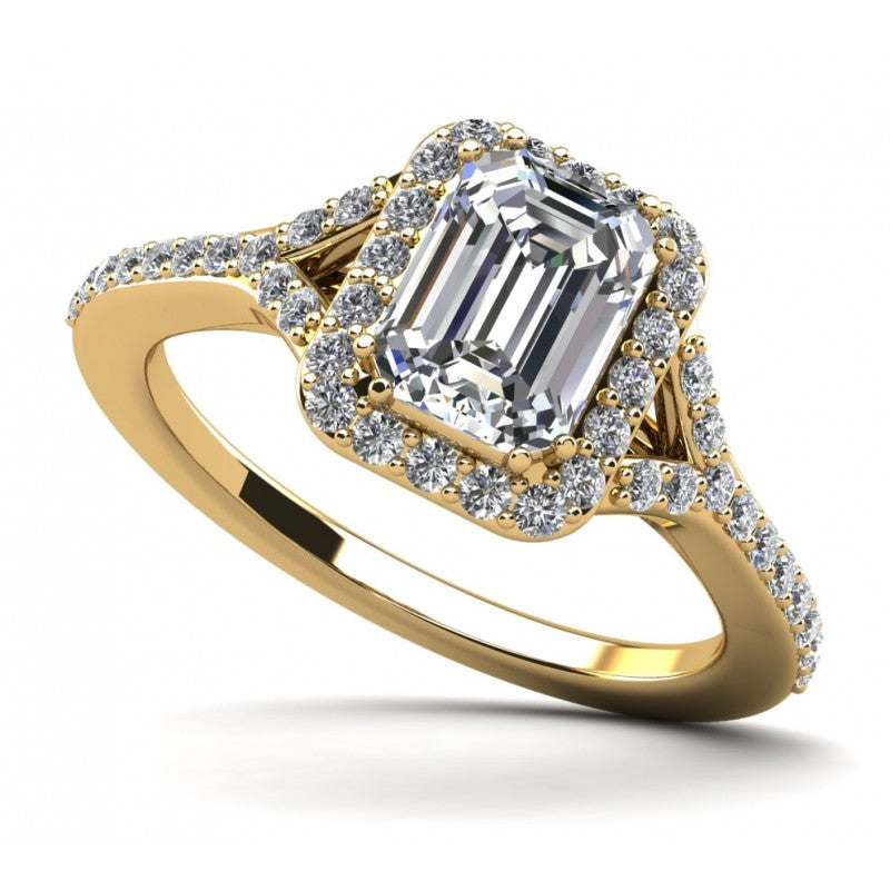 Emerald Cut Halo $1199.00